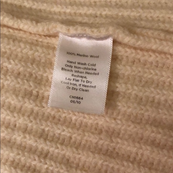Talbots Pure 100% Merino Wool Open Front Sweater - Picture 6 of 6